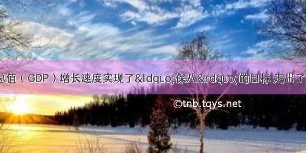 我国国内生产总值（GDP）增长速度实现了&ldquo;保八&rdquo;的目标 走出了漂亮的 最理想