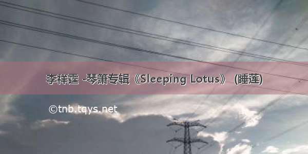 李祥霆 -琴箫专辑《Sleeping Lotus》 (睡莲)