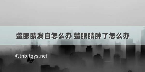 鳖眼睛发白怎么办 鳖眼睛肿了怎么办