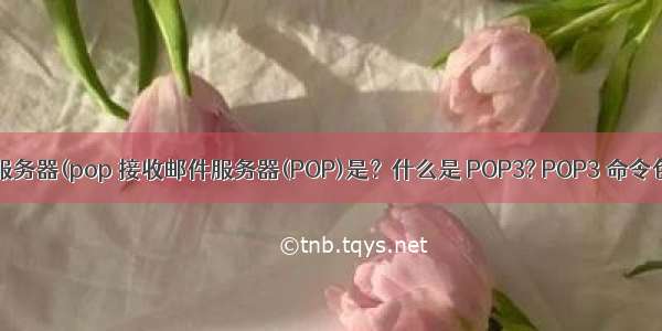 代收邮件服务器(pop 接收邮件服务器(POP)是？什么是 POP3? POP3 命令包括什么？