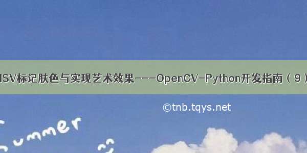 HSV标记肤色与实现艺术效果---OpenCV-Python开发指南（9）