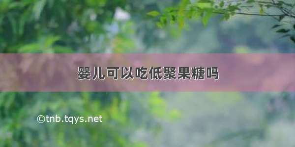 婴儿可以吃低聚果糖吗