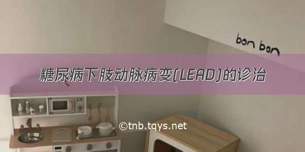 糖尿病下肢动脉病变(LEAD)的诊治