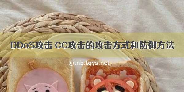 DDoS攻击 CC攻击的攻击方式和防御方法