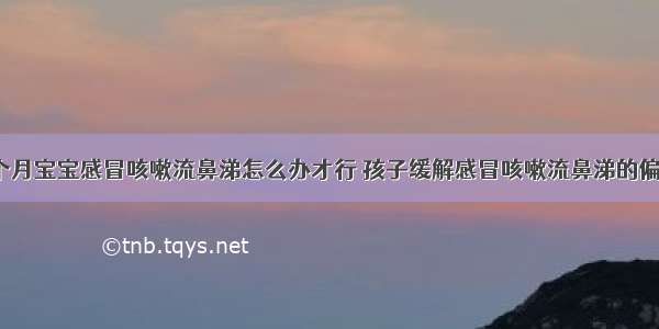 7个月宝宝感冒咳嗽流鼻涕怎么办才行 孩子缓解感冒咳嗽流鼻涕的偏方