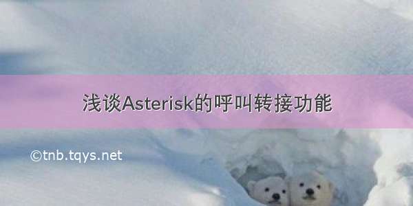 浅谈Asterisk的呼叫转接功能