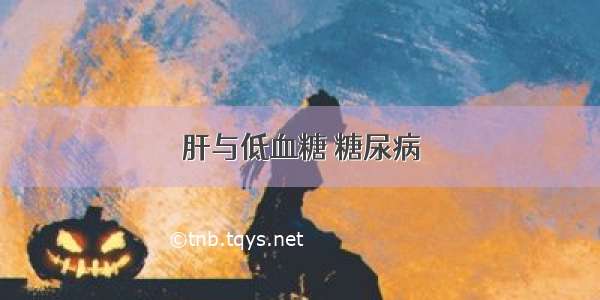 肝与低血糖 糖尿病