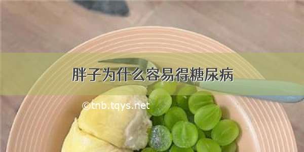 胖子为什么容易得糖尿病