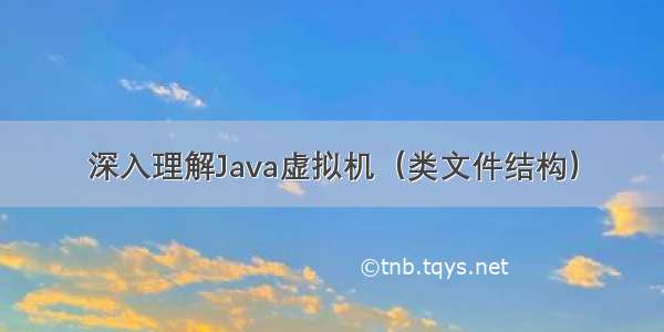 深入理解Java虚拟机（类文件结构）