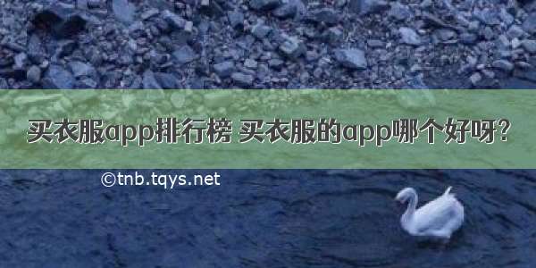 买衣服app排行榜 买衣服的app哪个好呀？