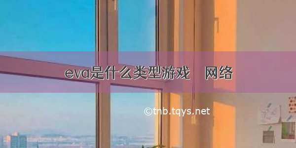 eva是什么类型游戏 – 网络