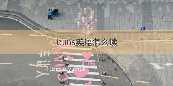 buns英语怎么读