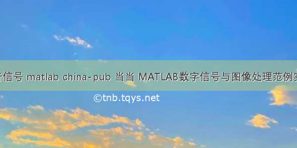 图像处理 语音信号 matlab china-pub 当当 MATLAB数字信号与图像处理范例实战速查宝典...