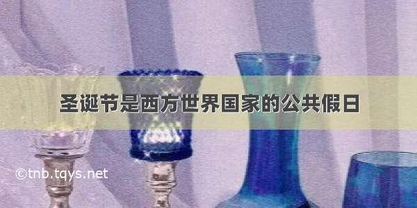 圣诞节是西方世界国家的公共假日