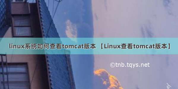 linux系统如何查看tomcat版本 【Linux查看tomcat版本】