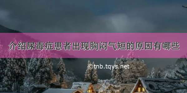 介绍尿毒症患者出现胸闷气短的原因有哪些