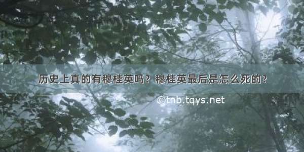 历史上真的有穆桂英吗？穆桂英最后是怎么死的？