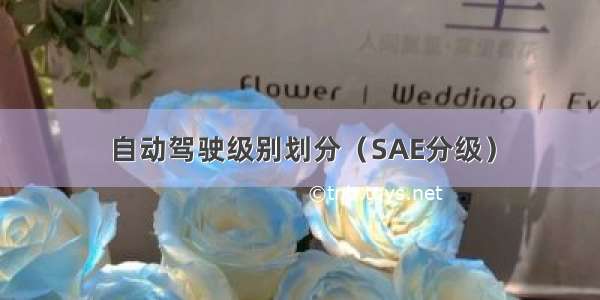 自动驾驶级别划分（SAE分级）