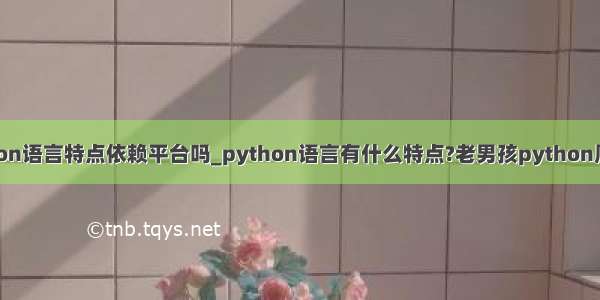 python语言特点依赖平台吗_python语言有什么特点?老男孩python周末班