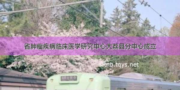 省肿瘤疾病临床医学研究中心大荔县分中心成立