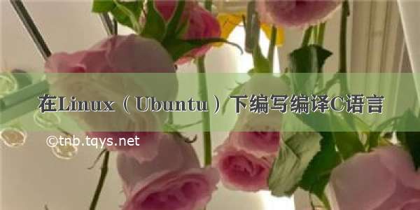 在Linux（Ubuntu）下编写编译C语言